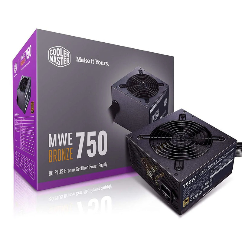 Cooler Master 80 Plus Bronze 750W Non-Modular ATX Power supply - مزود الطاقة